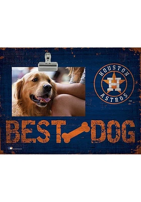 Houston Astros Best Dog Clip Picture Frame - Navy Blue