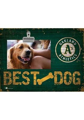 Oakland Athletics Best Dog Clip Picture Frame - Green