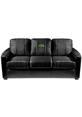 North Dakota State Bison Faux Leather Sofa - Black