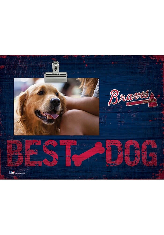 Atlanta Braves Best Dog Clip Picture Frame