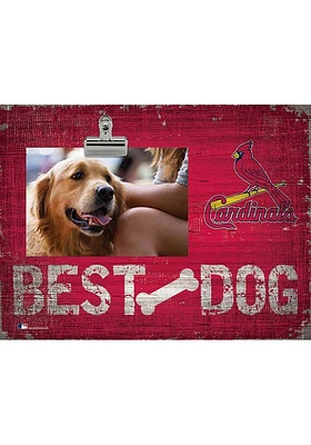 St Louis Cardinals Best Dog Clip Picture Frame - Red