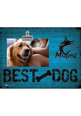 Miami Marlins Best Dog Clip Picture Frame - Blue