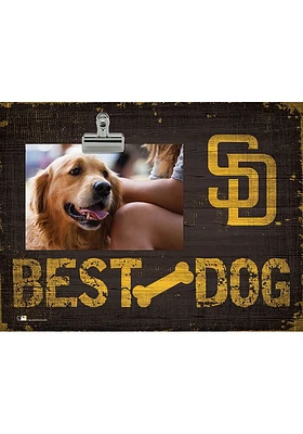 San Diego Padres Best Dog Clip Picture Frame - Brown