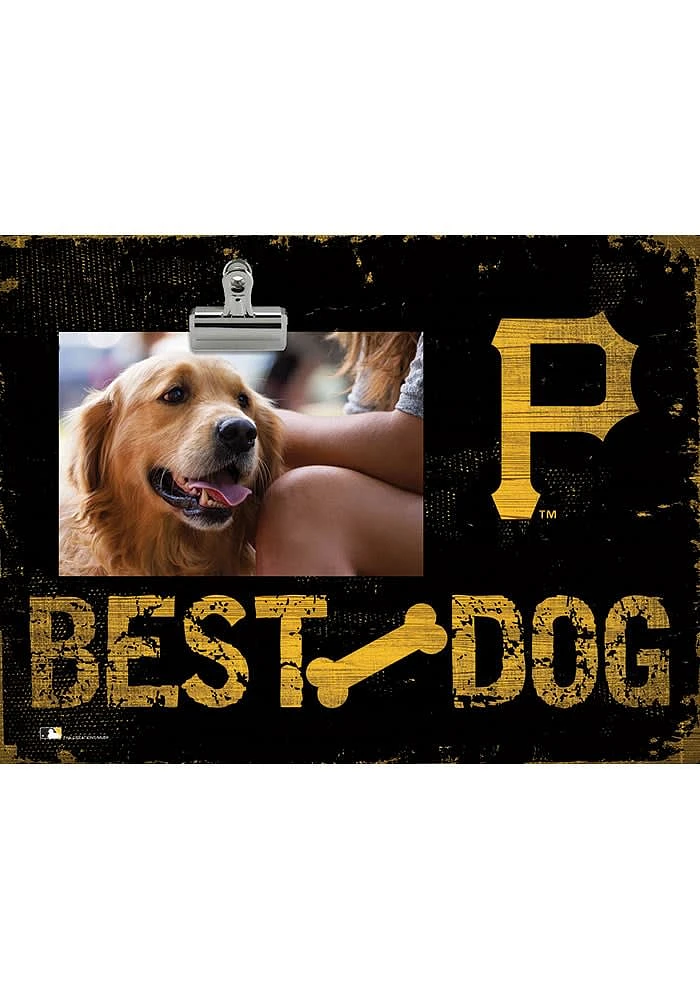 Pittsburgh Pirates Best Dog Clip Picture Frame - Black