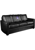 Black Northwestern Wildcats Faux Leather Sofa