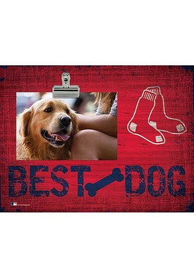 Boston Red Sox Best Dog Clip Picture Frame - Red