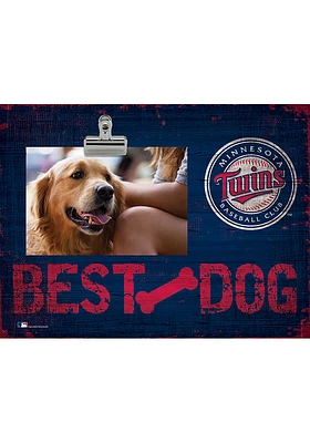 Minnesota Twins Best Dog Clip Picture Frame - Blue