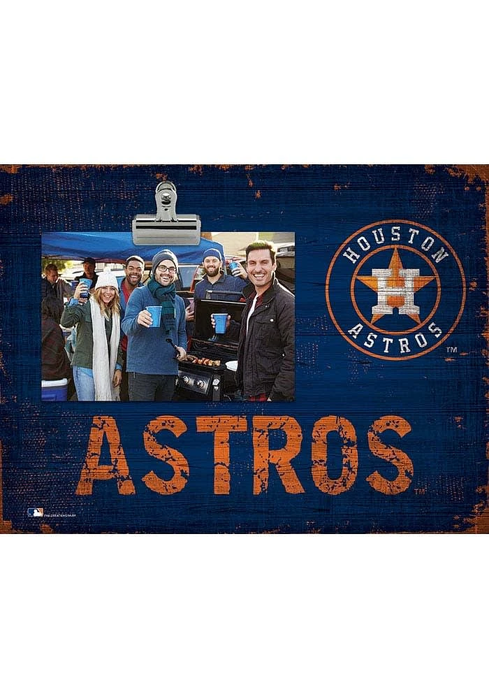 Houston Astros Team Clip Picture Frame - Navy Blue