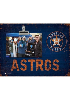 Houston Astros Team Clip Picture Frame - Navy Blue