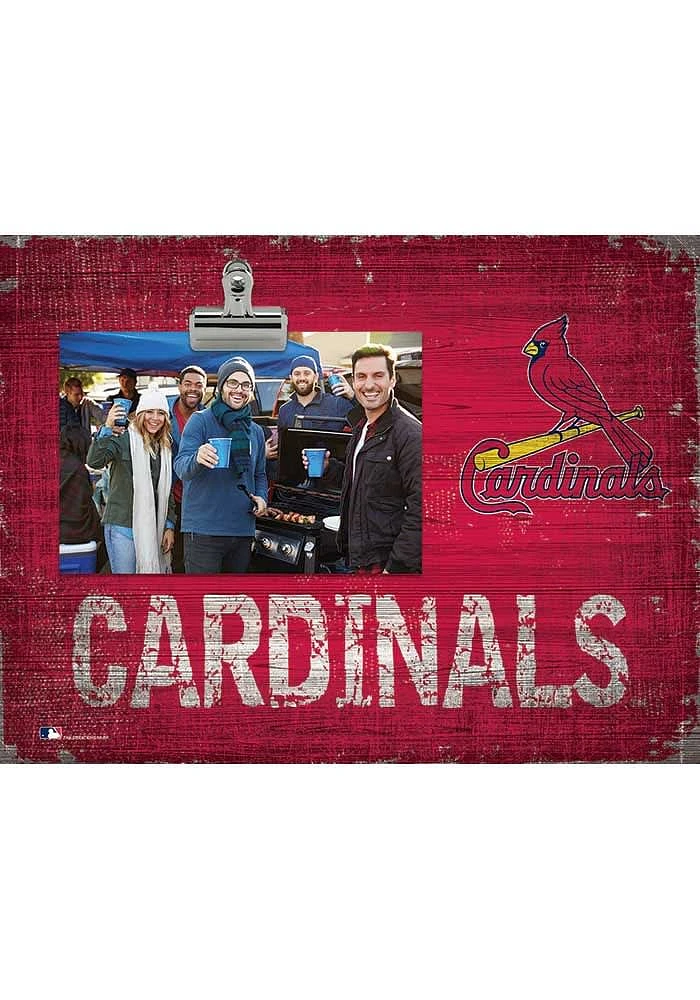St Louis Cardinals Team Clip Picture Frame - Red