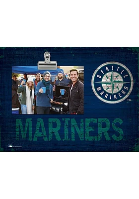 Seattle Mariners Team Clip Picture Frame - Navy Blue