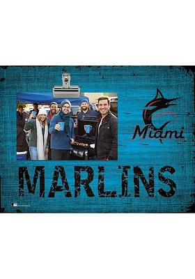 Miami Marlins Team Clip Picture Frame - Blue