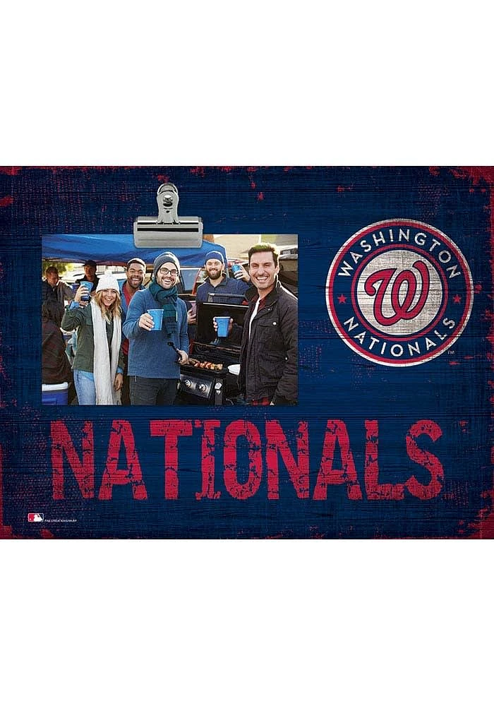 Washington Nationals Team Clip Picture Frame - Red