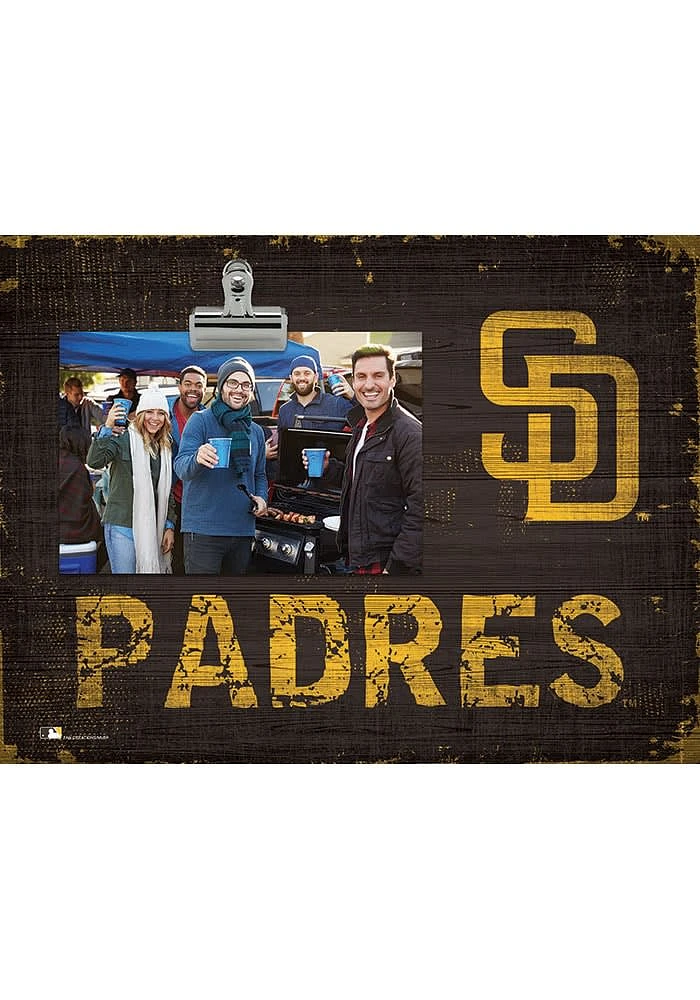 San Diego Padres Team Clip Picture Frame - Brown