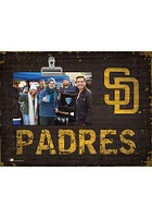 San Diego Padres Team Clip Picture Frame - Brown
