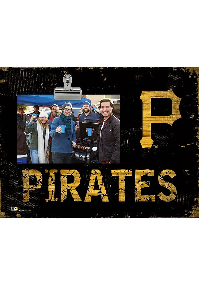 Pittsburgh Pirates Team Clip Picture Frame - Black