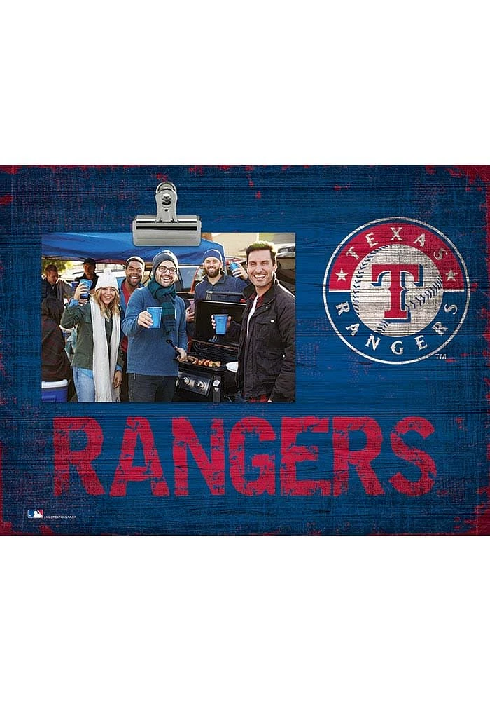 Texas Rangers Team Clip Picture Frame - Blue