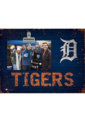 Detroit Tigers Team Clip Picture Frame - Navy Blue