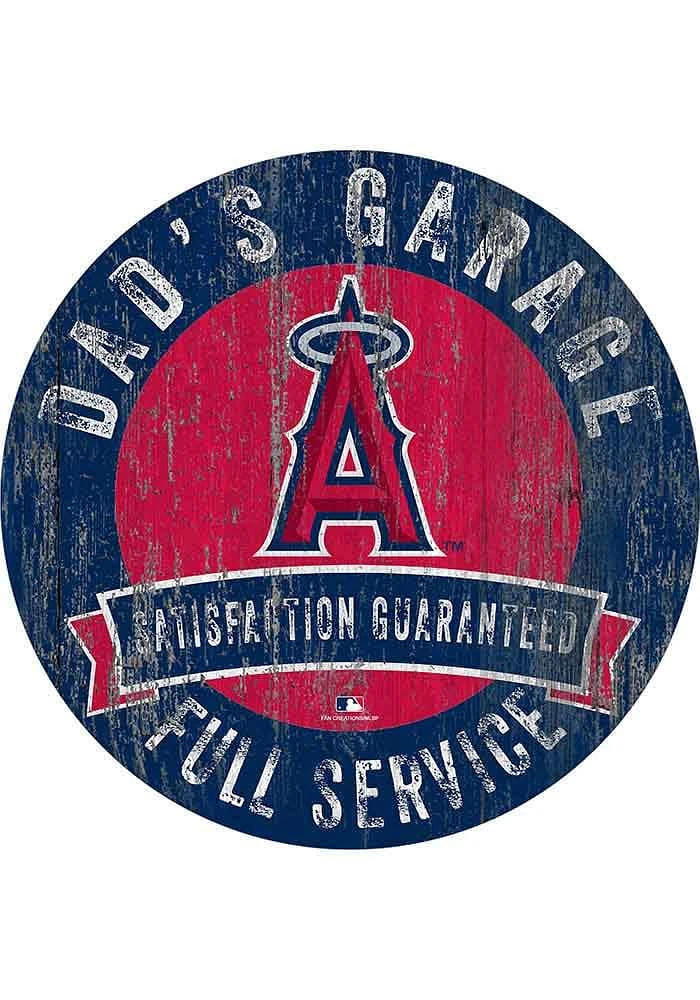 Los Angeles Angels Dads Garage Sign - Red