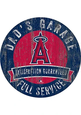 Los Angeles Angels Dads Garage Sign - Red