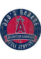 Los Angeles Angels Dads Garage Sign - Red