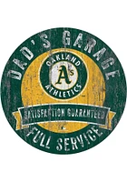 Oakland Athletics Dads Garage Sign - Green