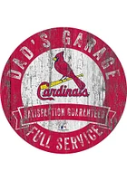 St Louis Cardinals Dads Garage Sign - Red