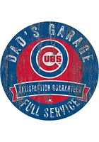 Chicago Cubs Dads Garage Sign - Blue