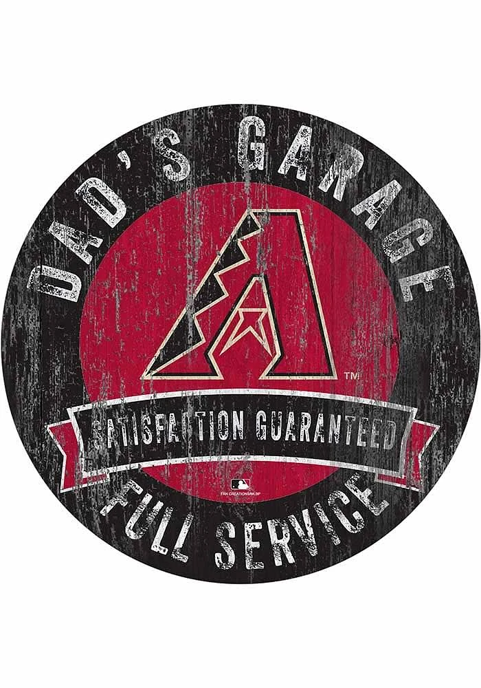 Arizona Diamondbacks Dads Garage Sign - Red