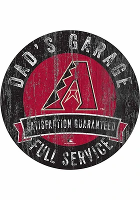 Arizona Diamondbacks Dads Garage Sign - Red