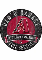 Arizona Diamondbacks Dads Garage Sign - Red