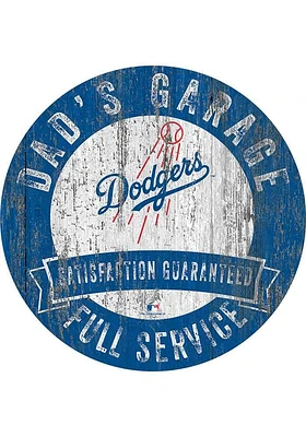 Los Angeles Dodgers Dads Garage Sign - Blue