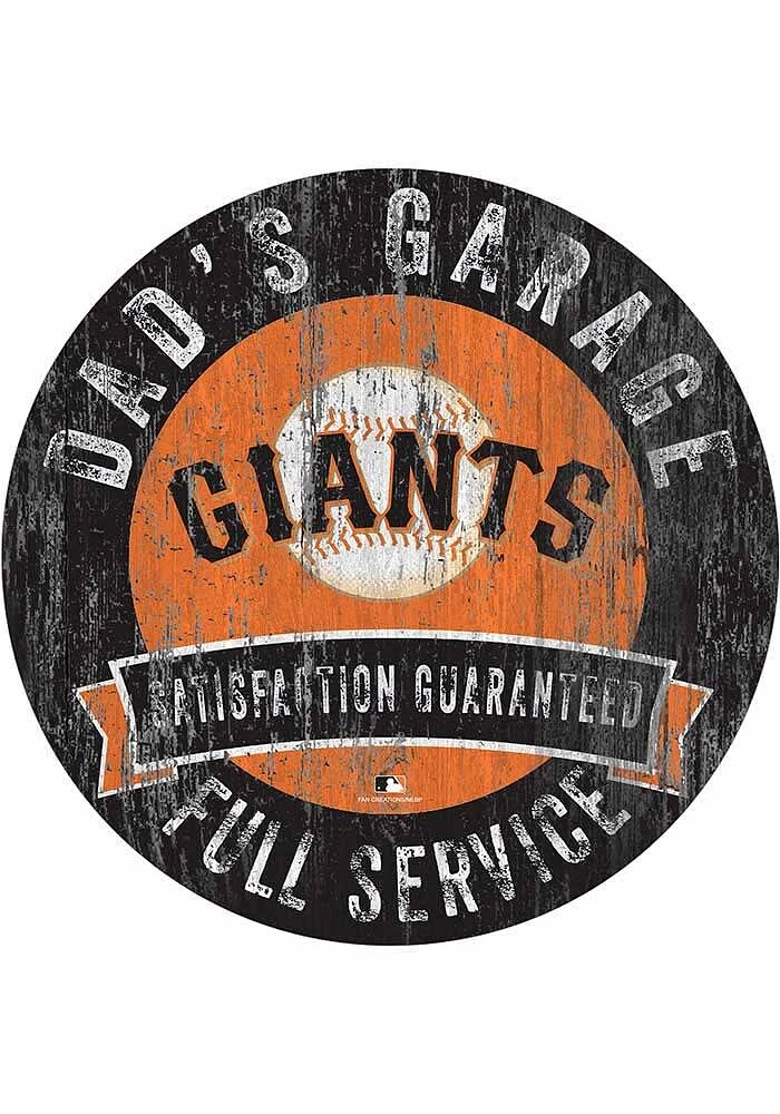 San Francisco Giants Dads Garage Sign - Orange