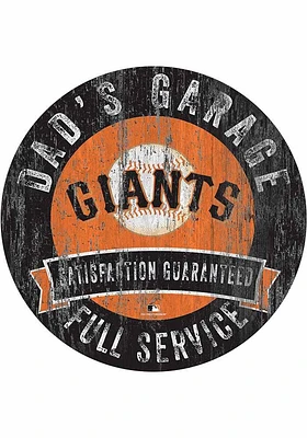 San Francisco Giants Dads Garage Sign - Orange