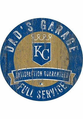 Kansas City Royals Dads Garage Sign - Blue
