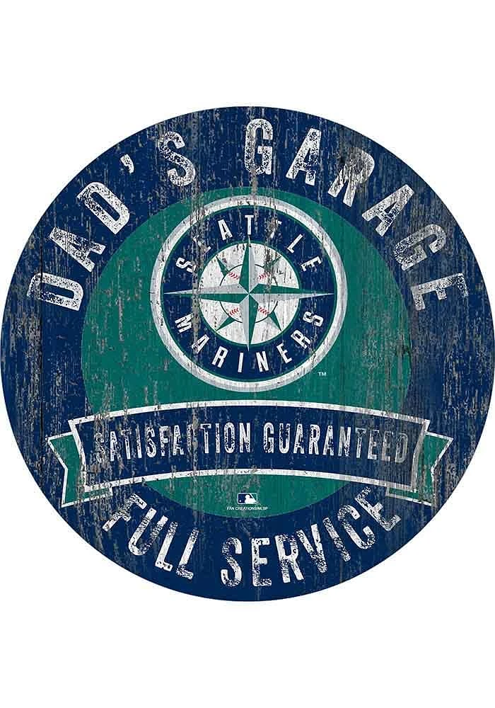 Seattle Mariners Dads Garage Sign - Navy Blue