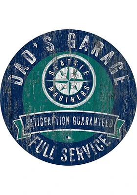 Seattle Mariners Dads Garage Sign - Navy Blue