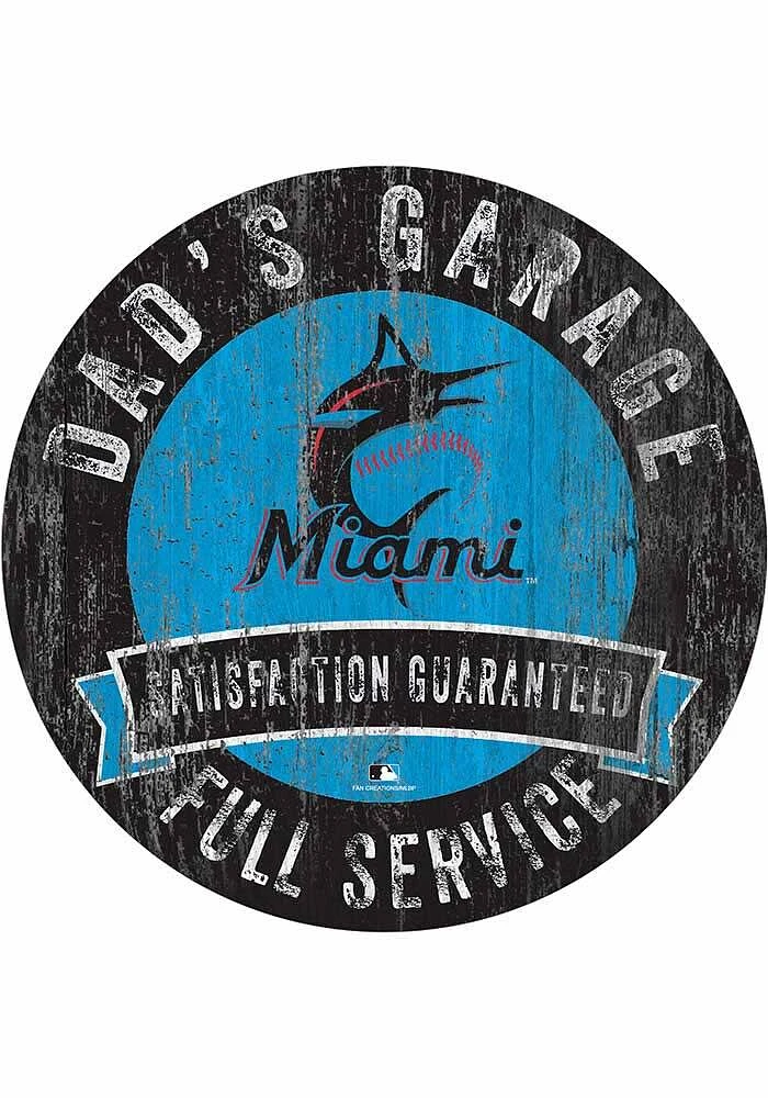 Miami Marlins Dads Garage Sign - Blue
