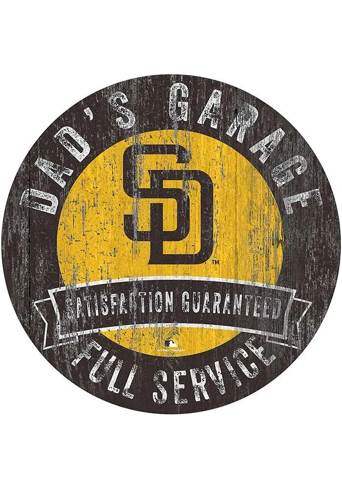 San Diego Padres Dads Garage Sign - Brown