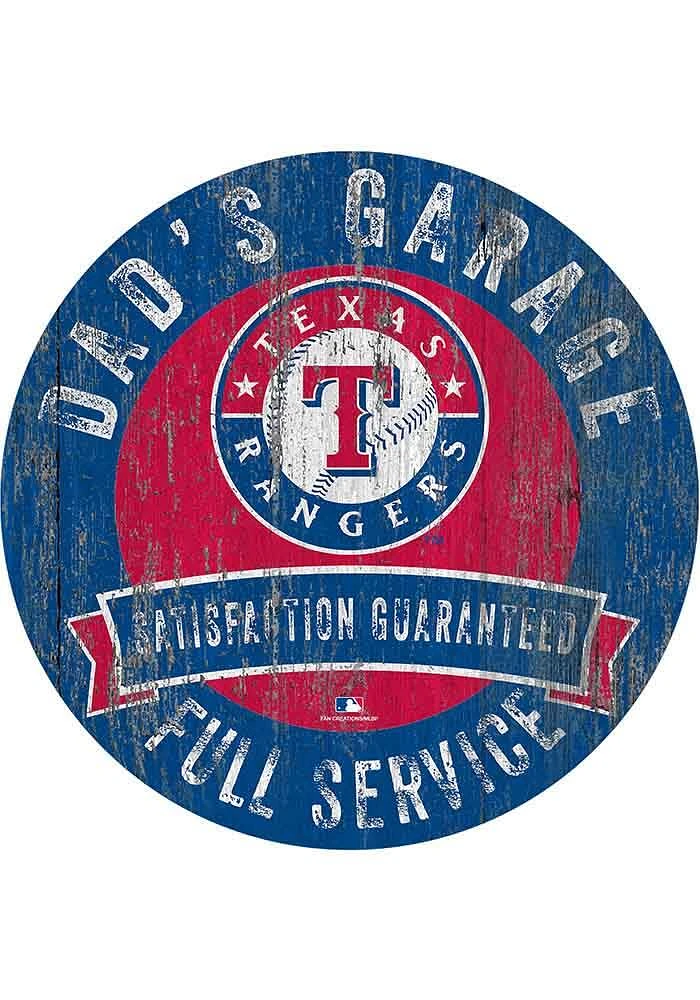 Texas Rangers Dads Garage Sign - Blue