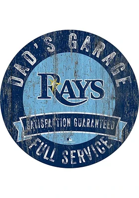 Tampa Bay Rays Dads Garage Sign - Blue