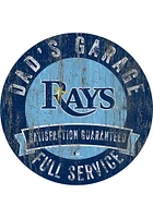Tampa Bay Rays Dads Garage Sign - Blue