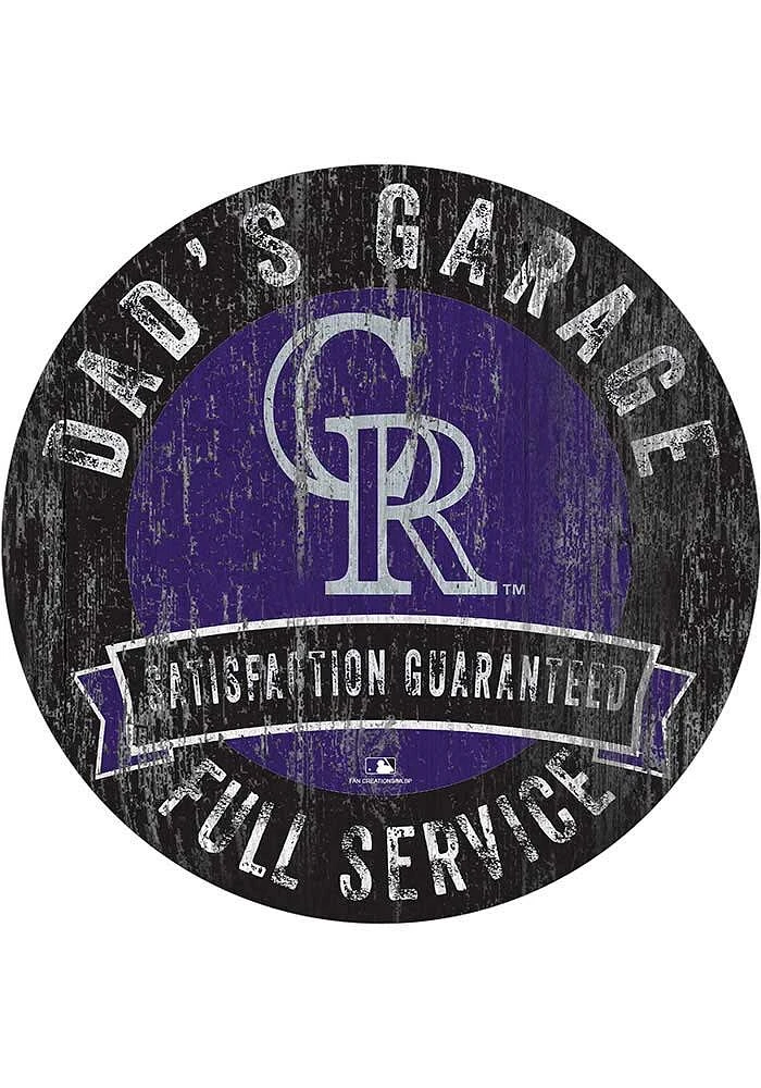 Colorado Rockies Dads Garage Sign - Purple