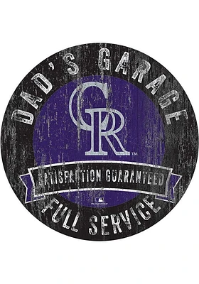 Colorado Rockies Dads Garage Sign - Purple