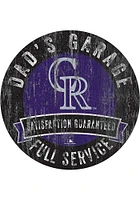 Colorado Rockies Dads Garage Sign - Purple