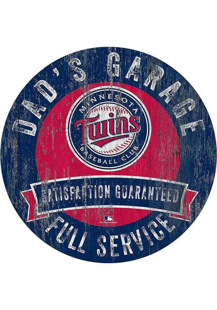 Minnesota Twins Dads Garage Sign - Blue