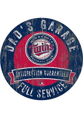 Minnesota Twins Dads Garage Sign - Blue