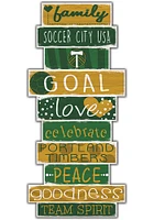 Portland Timbers Celebrations Stack 24 Inch Sign - Green