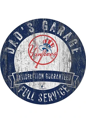 New York Yankees Dads Garage Sign - Blue