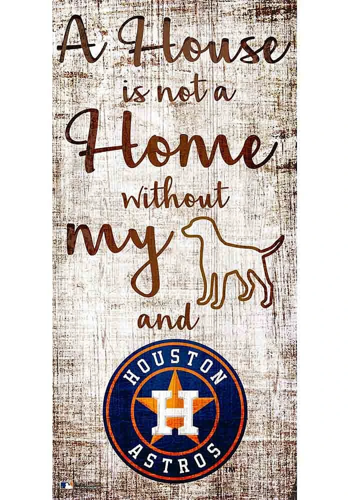 Houston Astros A House is not a Home Sign - Navy Blue